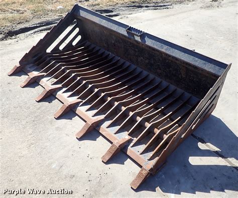 stone bucket for skid steer|used skid steer rock bucket for sale.